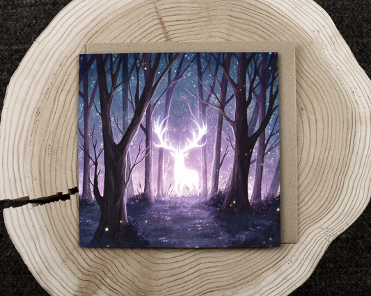 Celestial Forest - 150x150mm Square Blank Greeting Card