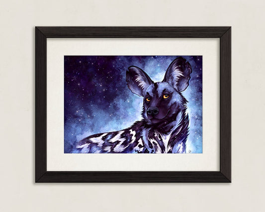 Cosmic Painted Dog - A4 Print